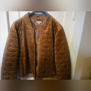 Men's Quilted Brown Jacket 3XL